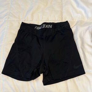 Nike pro shorts in size extra-small.
